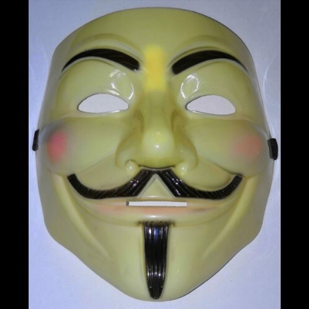 МАСКА "ГАЯ ФОКСА" V - ЗНАЧИТ ВЕНДЕТТА. 2 вида.