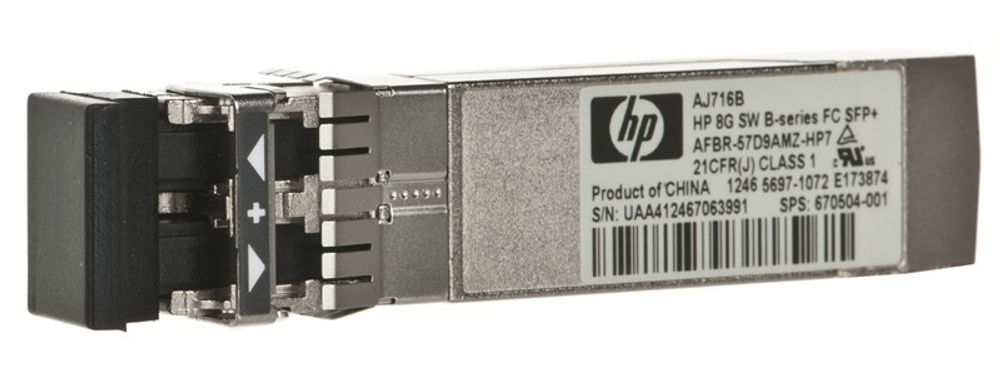Трансивер HP 8Gb Short Wave B-series FC SFP+ AJ716-63003