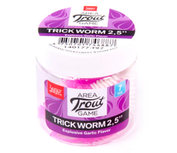 Слаги съедобные искусственные LJ Pro Series TRICK WORM 2,5in (06.35)/T97 7шт.