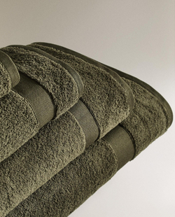 Zara Home - Хлопковое банное полотенце премиум-класса (600 г / м2), серый, 50х90 см