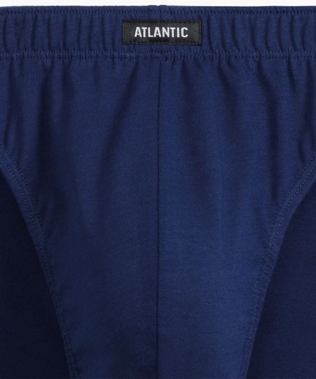 Мужские трусы (3шт) слипы спорт Atlantic 3MP-198, хлопок, темно-синий + голубой + темно-голубой