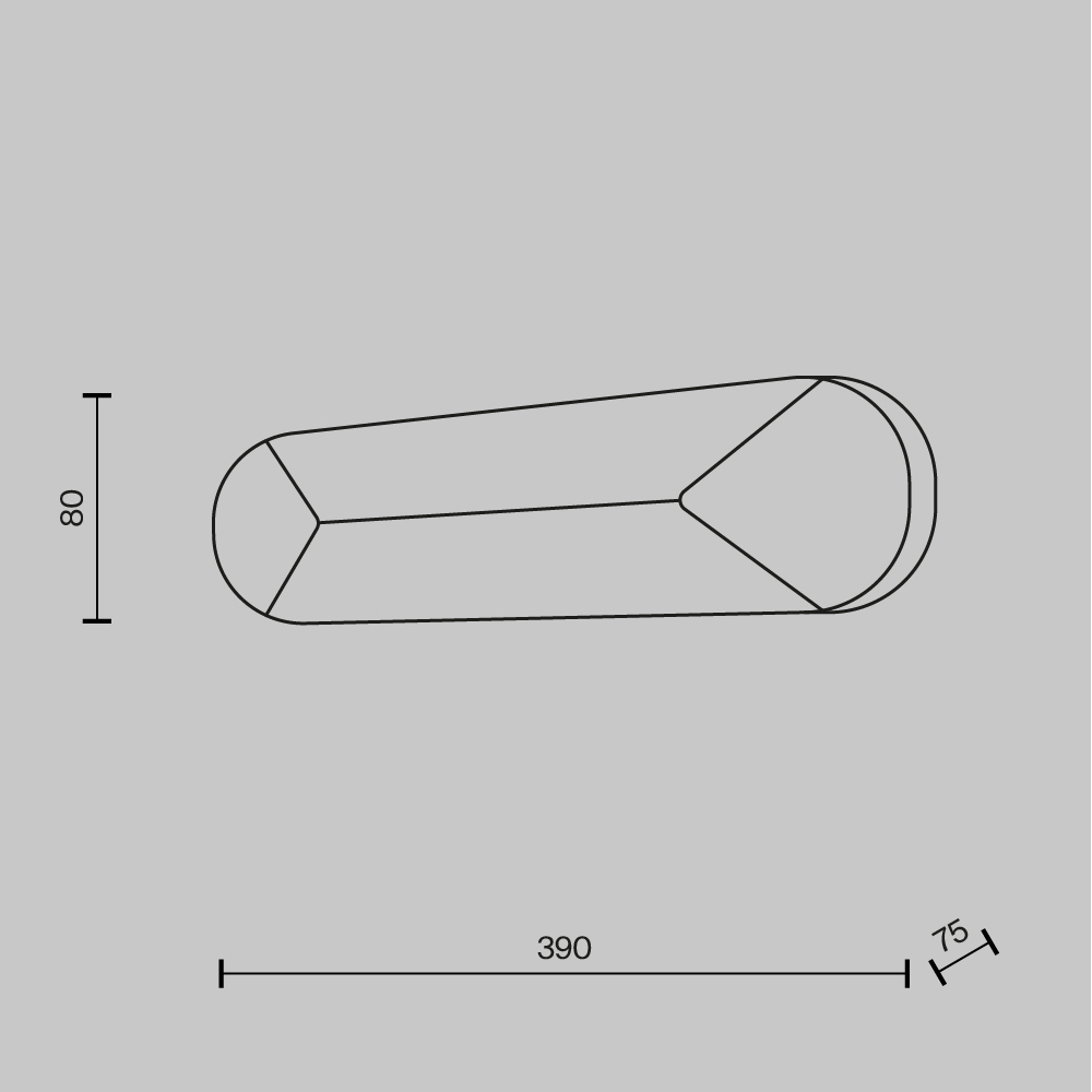 Настенный светодиодный светильник Maytoni Motion MOD276WL-L8W3K