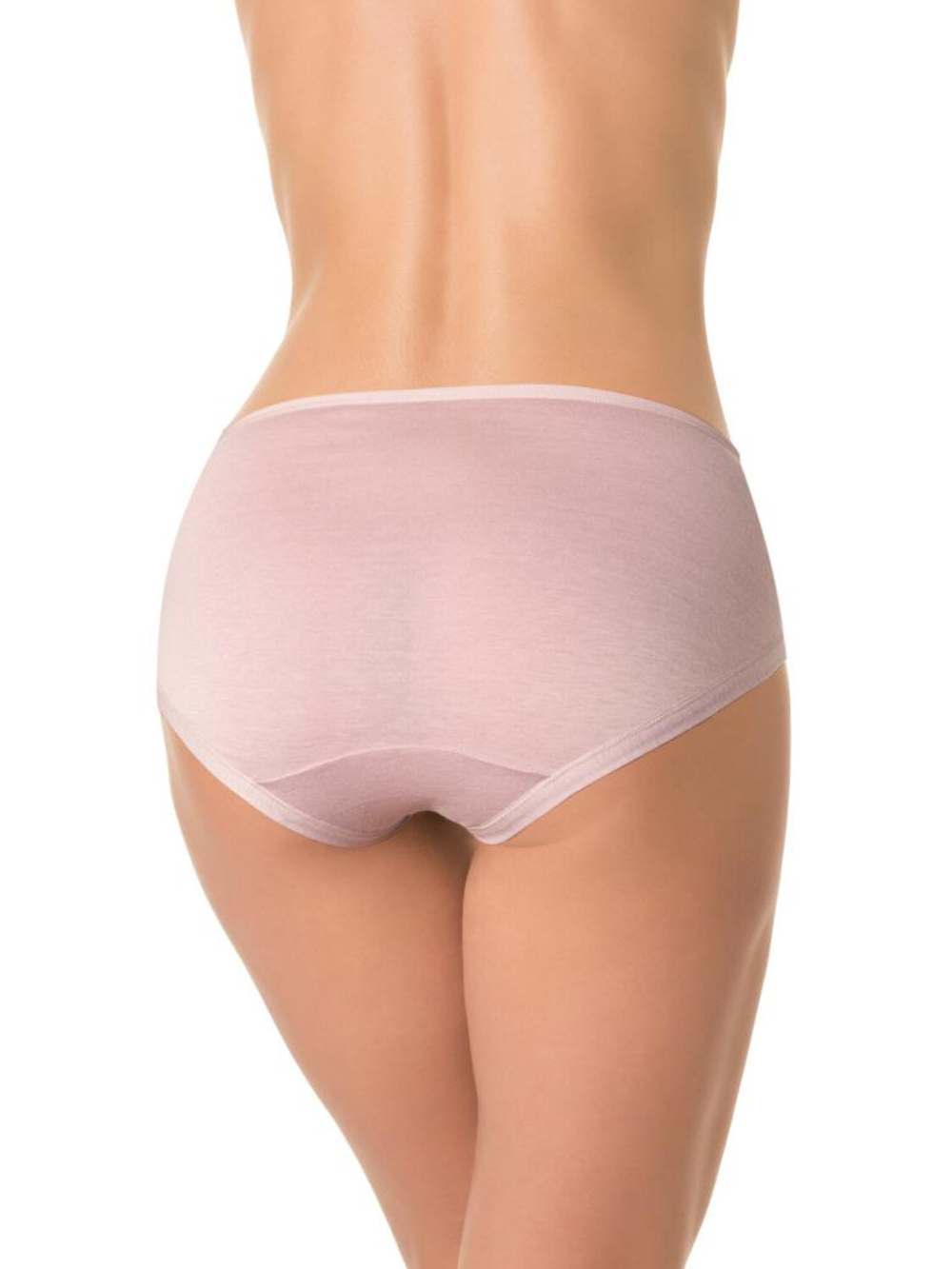 Хлопковые трусики-шорты со средней посадкой (Размер: XXXL) (Цвет: белый)