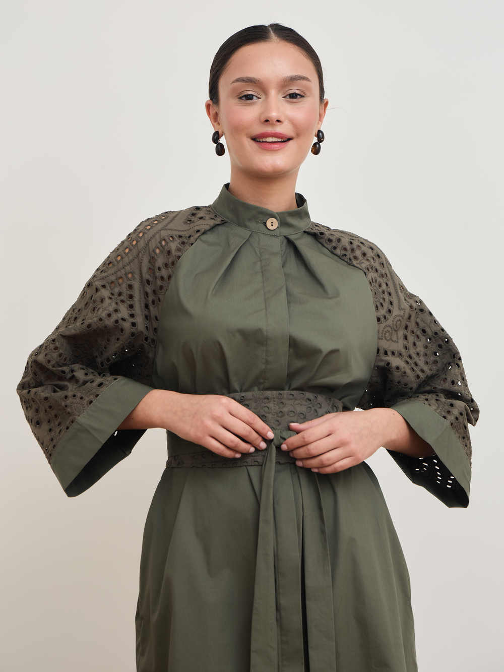 Платье кимоно ажурное