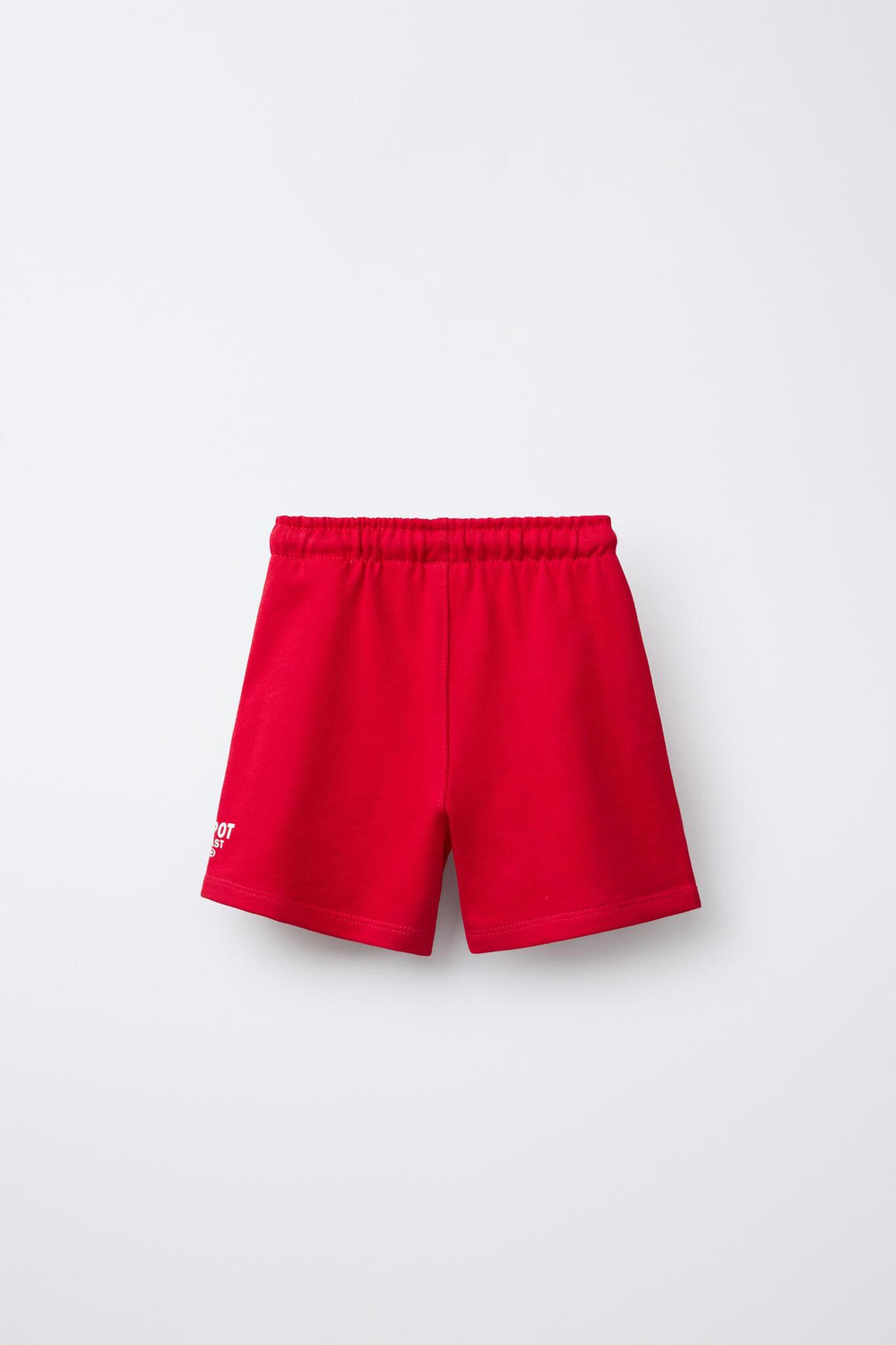 ZARA ШОРТЫ С НАДПИСЬЮ, КРАСНЫЙ