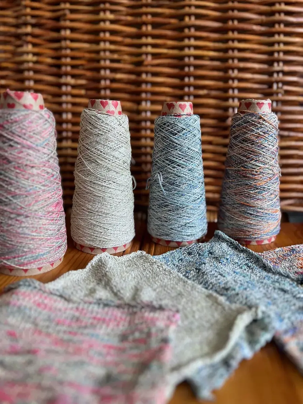 Пряжа для вязания Хлопок с люрексом