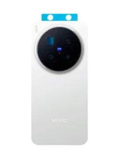 Задняя крышка для Vivo X300 Pro белая (White) со стеклом камеры
