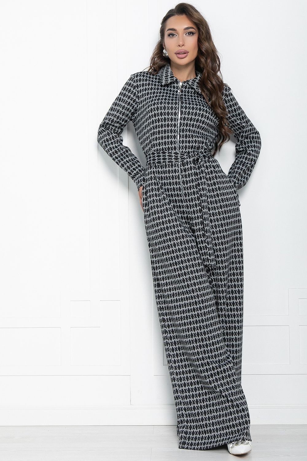 Комбинезон Марни (черно-белый) К10934 LT Collection