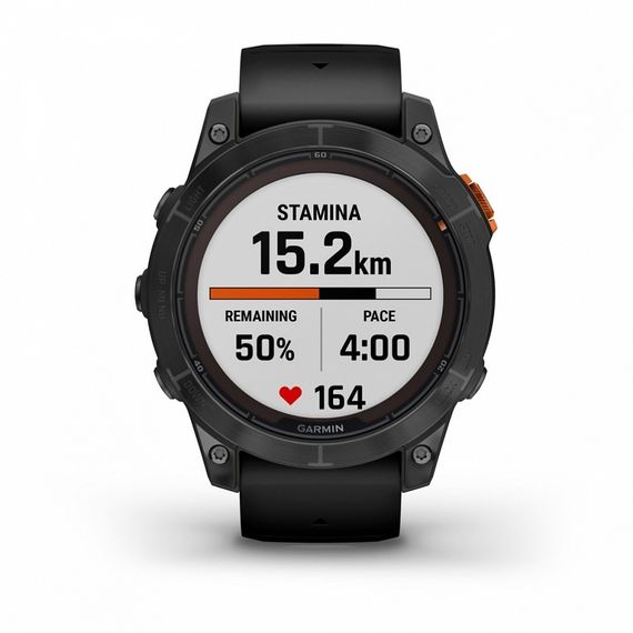Умные часы Garmin Fenix 7 Pro Solar Edition серый с черным ремешком