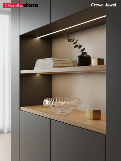 Блюдо фруктовница 30х12 см. из стекла, Crown Jewel