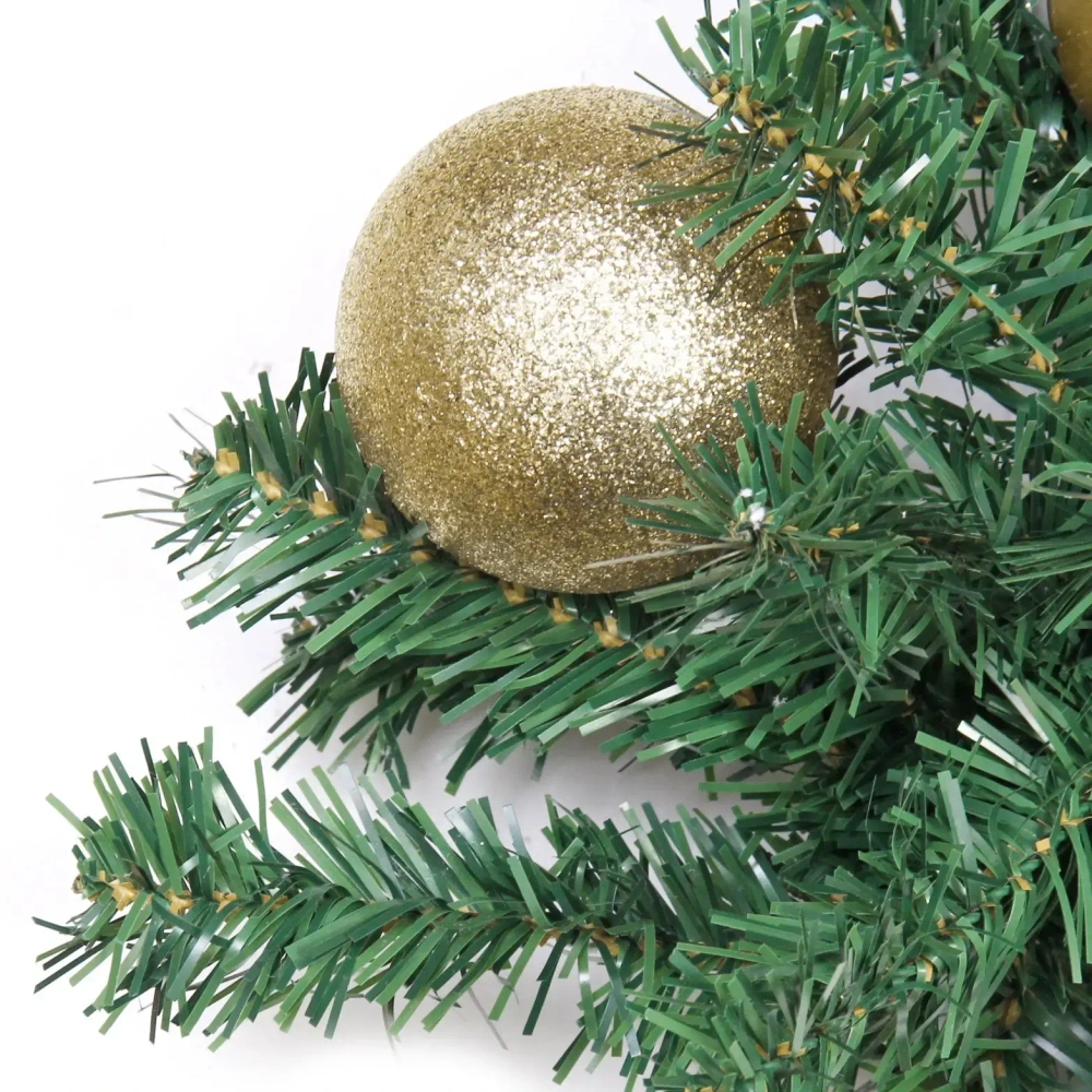 Гирлянда хвойная «Сказочное чудо» 1,8 м d=30 см, ПВХ, золото (SST1950R-180)