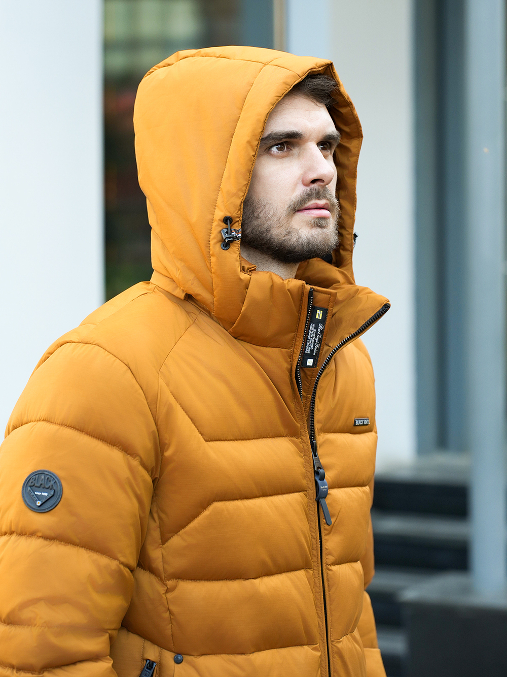 Куртка мужская зимняя цвета горчица