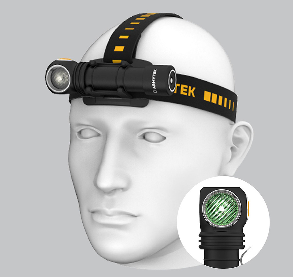 Фонарь Armytek Wizard C2 WG (свет тёплый/зелёный) [F09201W]