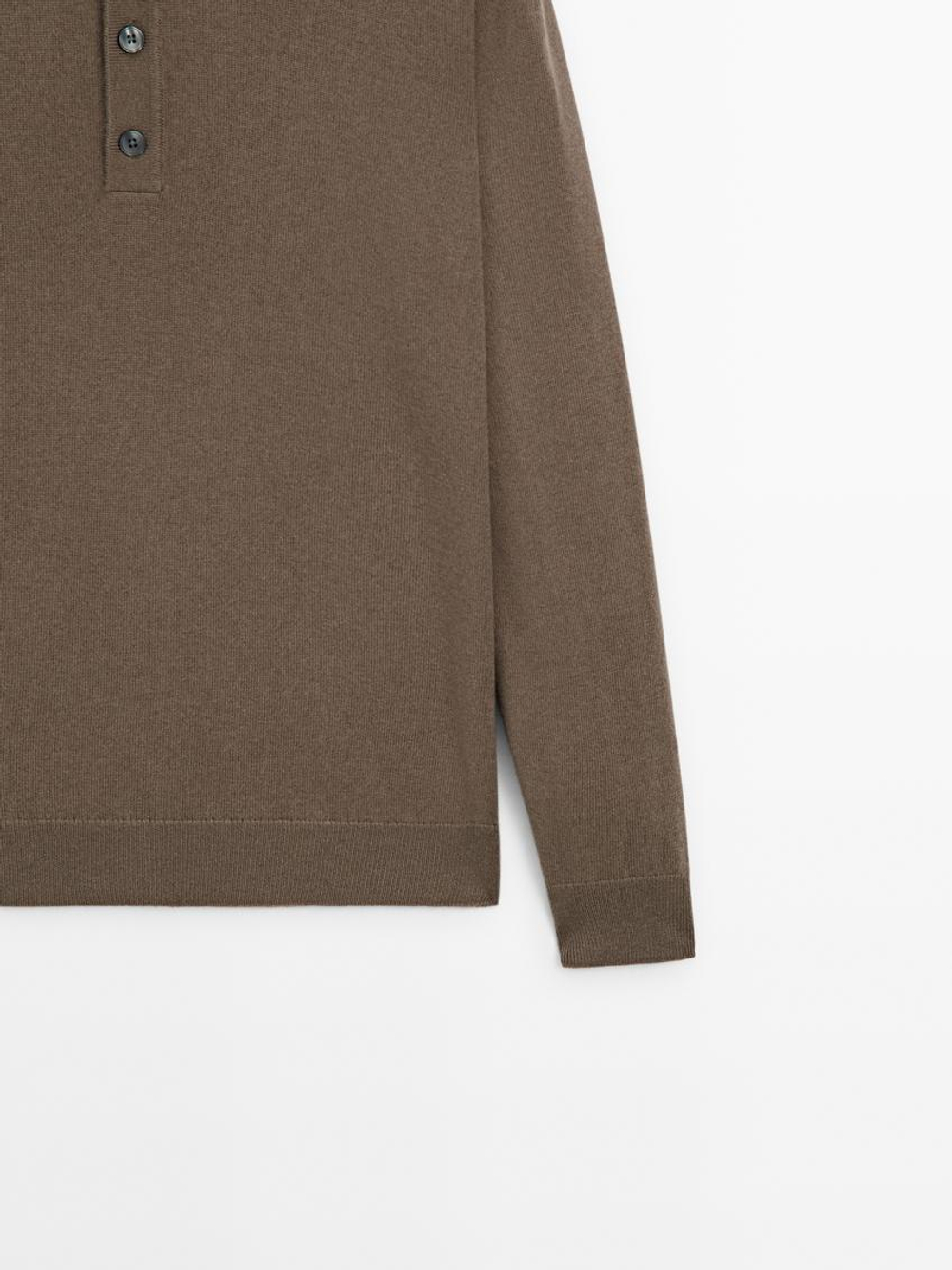 Massimo Dutti Поло из смесовой шерсти, норка