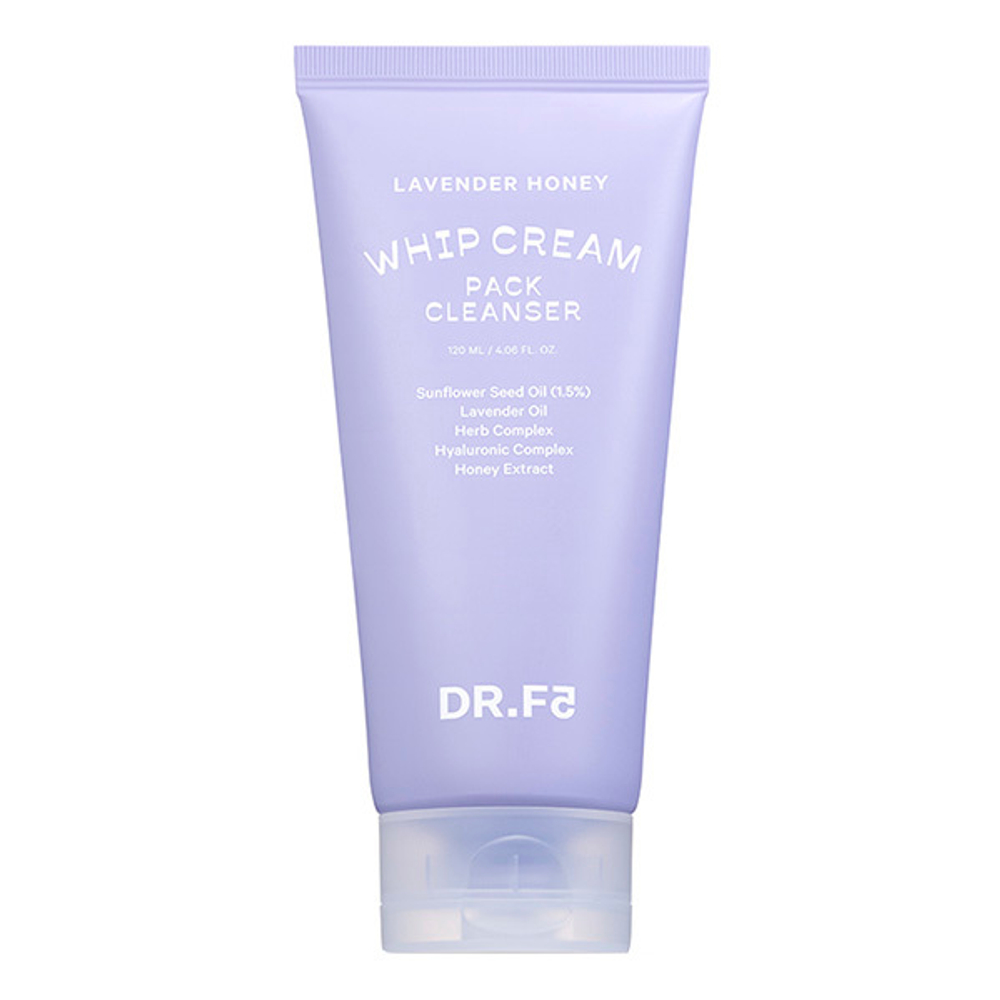 Очищающая маска-пенка с Лавандой и Медом DR.F5 Whip Cream Pack Cleanser Lavender Honey 120мл