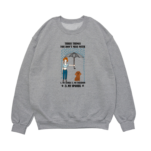 Свитшот "Не шути с владельцем Спаниеля"