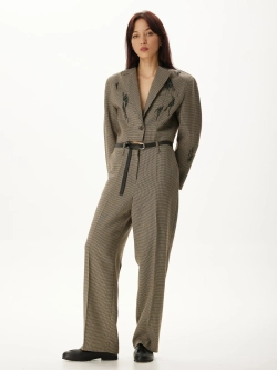 Костюм брючный АУРА, коричневый