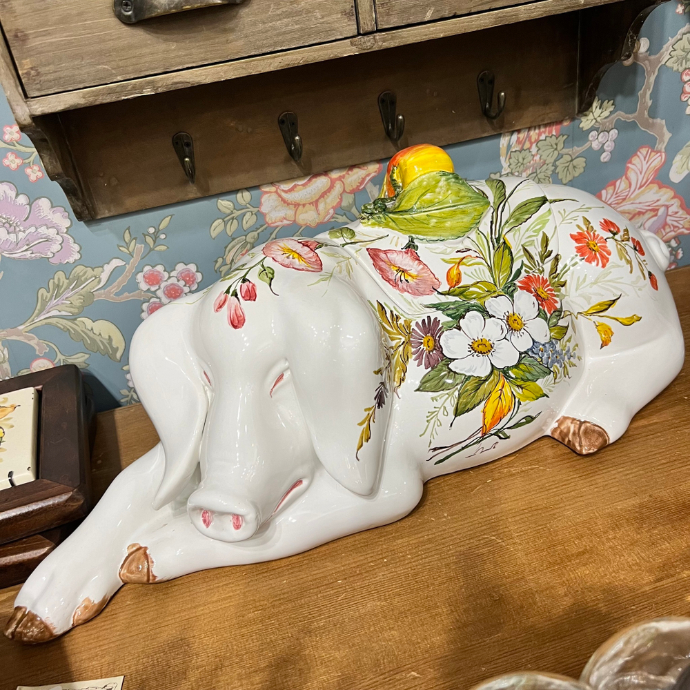 Блюдо с крышкой и ложкой Хрюша