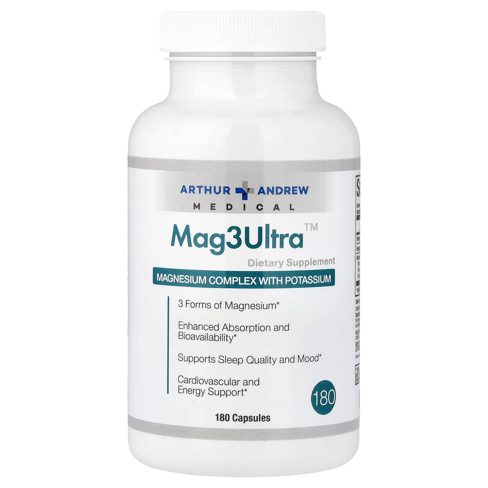 Arthur Andrew Medical, Mag3Ultra™, 180 капсул
