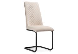 Стул на металлокаркасе Лулла бежевый / черный