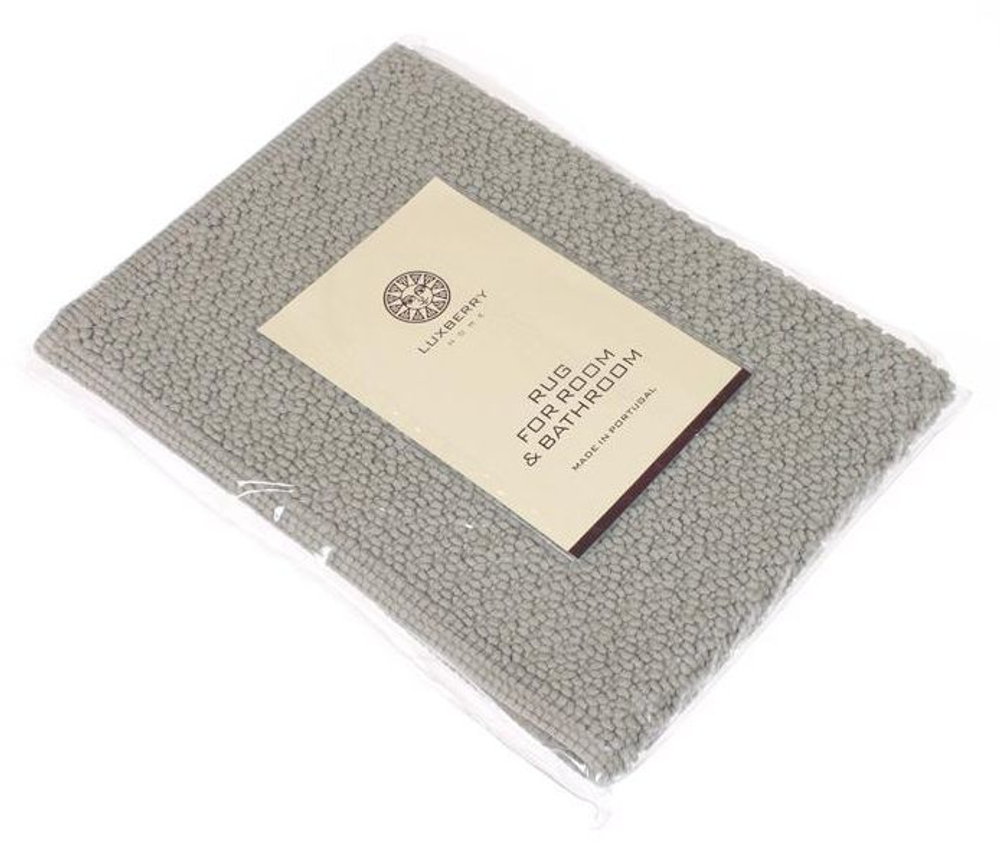 Коврик для ванной 70х120 Luxberry КОКО серый Португалия фрагмент