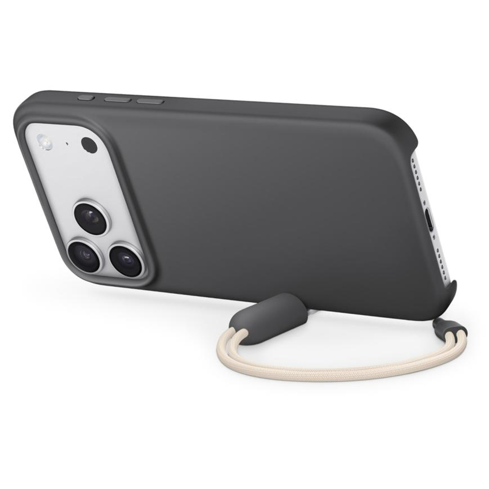 Пластиковый чехол MagSafe с ремешком-подставкой Beats Kickstand Case для iPhone 17 Pro Max Тонкий матовый гибридный поликарбонатный чехол с сенсорной накладкой для Контроллера камеры и съёмным ремешком