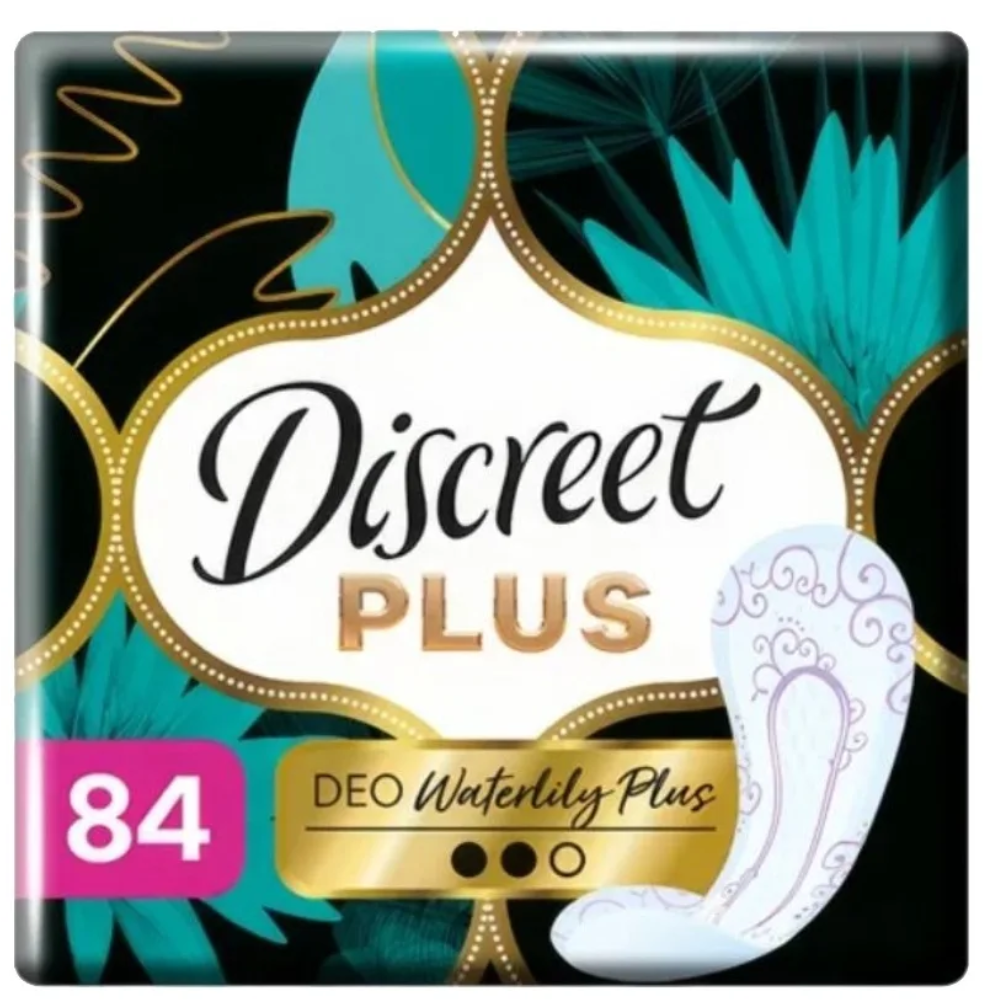 Ежедневные прокладки Discreet Plus Deo Water Lily 84 шт