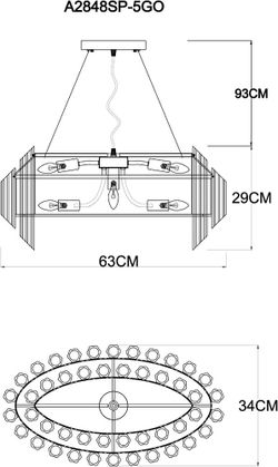 Подвесная люстра Arte Lamp