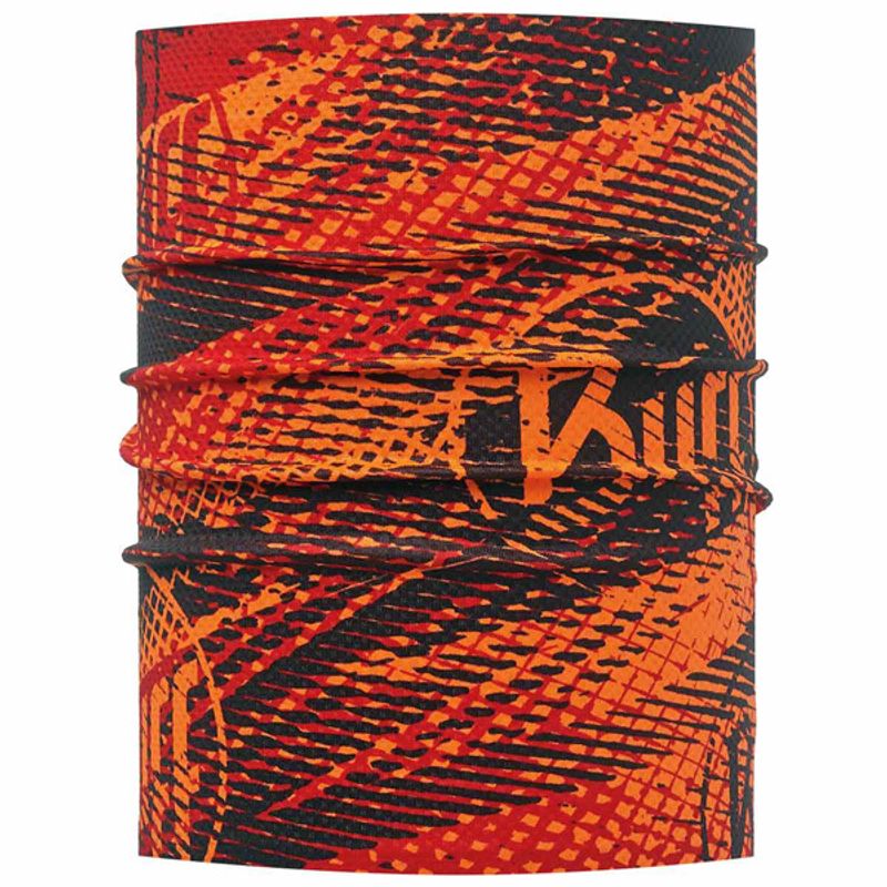 Повязка на голову широкая Buff Flash Logo Orange Fluor Фото 1