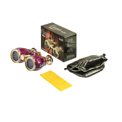 Бинокль БГЦ 4*30 А01 (вишня/золото с фокусировкой)