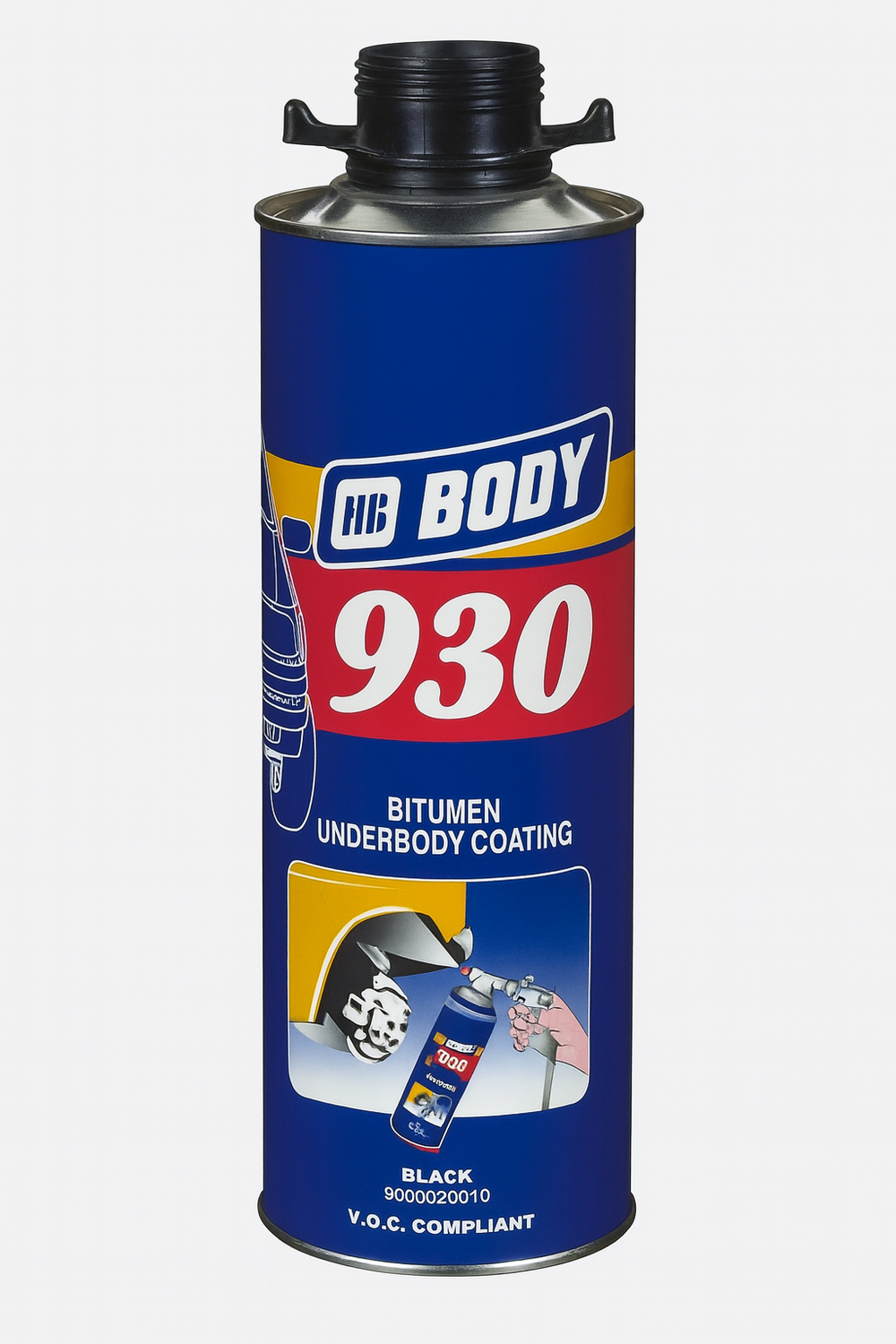 Антигравий 930 Bitumen (для UBS) Черный 1л банка