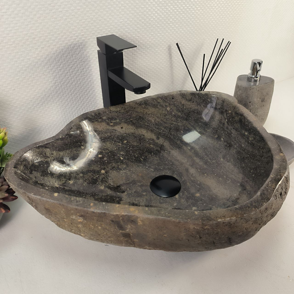 Раковина из речного камня RS-65188 53*41*15 0857
