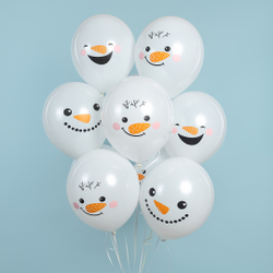 Шары "Веселые снеговики" 5 шт