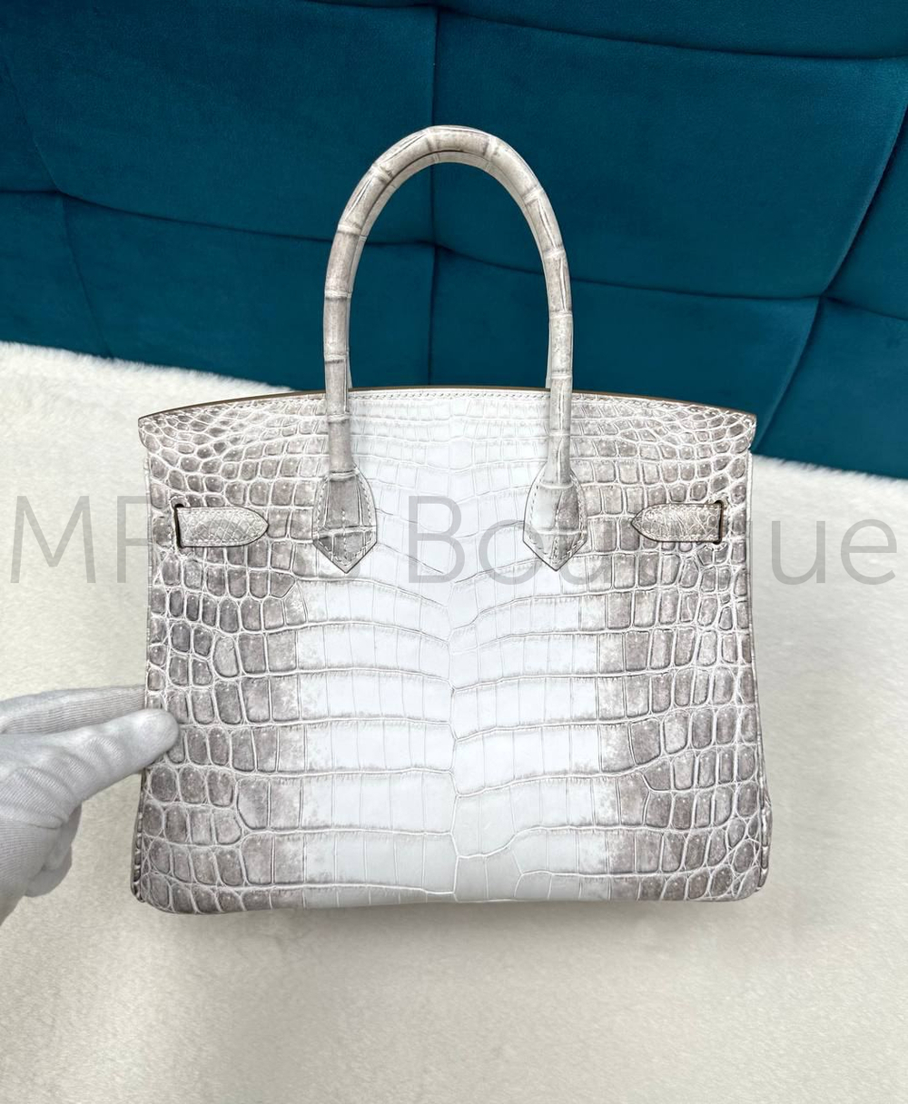 Сумка Hermes Birkin 30 Himalaya белая