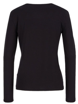 Женская футболка теннисная (dł. Рукава) EA7 Woman Jersey T-Shirt - black