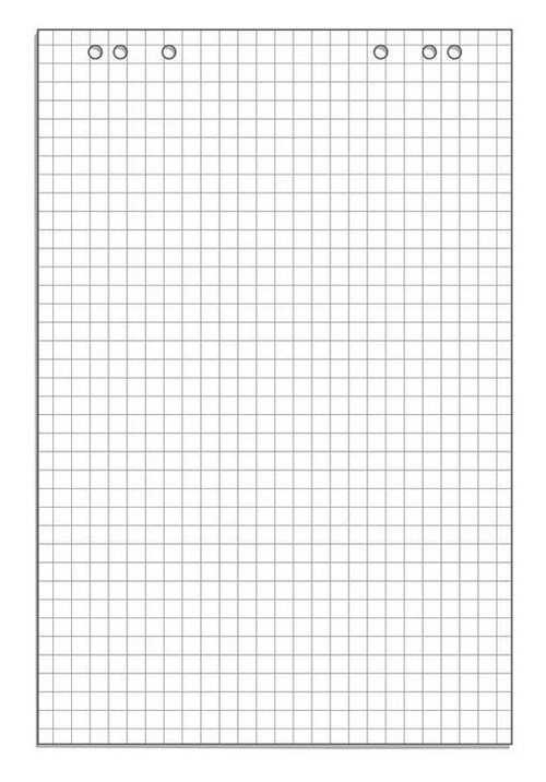 Блокнот для флипчарта Workmate 60х90 см, 20 листов, 80 г/м2, клетка