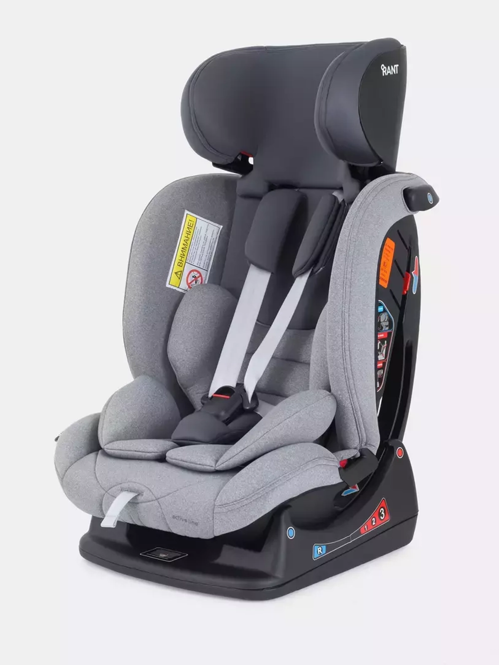 Автокресло RANT AY913 "MATRIX" Active Line (Grey) группа 0+-1-2-3  (0-36 кг)