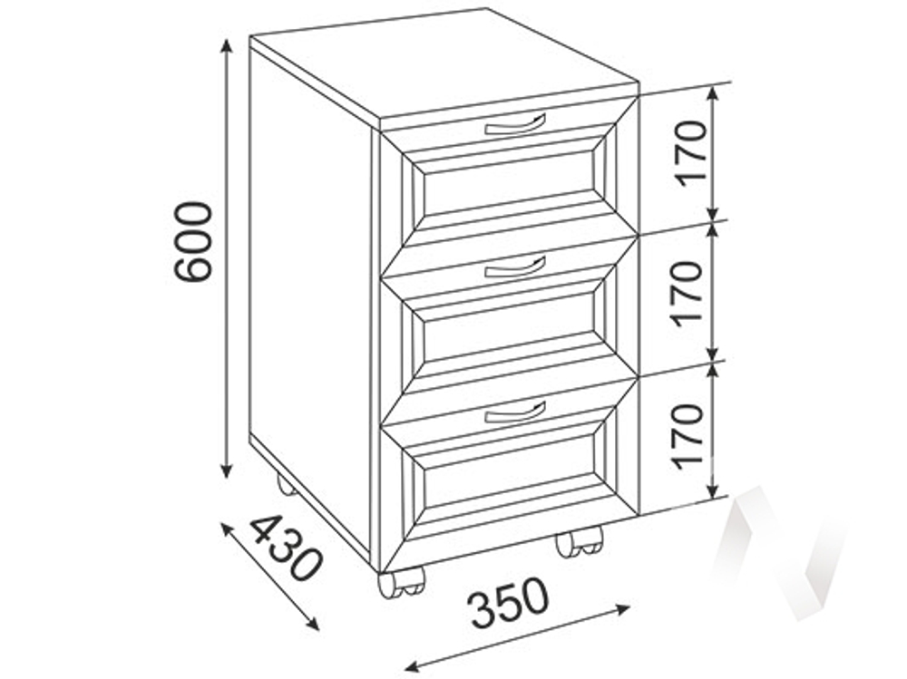 Тумба универсальная М19 Остин