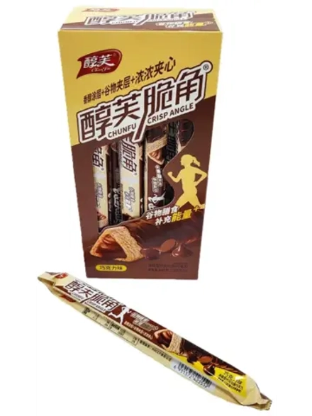 Хрустящие фитнес трубочки с Шоколадной начинкой 22 г * 20 шт