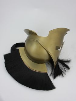 Nautical Шлем Спартанский Царь Леонид с черным плюмажем