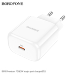 Сетевой адаптер питания BOROFONE BN3 PD 20W (белый)