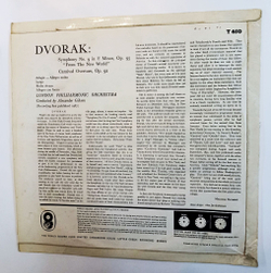 Винтажная виниловая пластинка LP Dvorak Антонин Дворжак, The London Philharmonic Orchestra, Alexander Gibson Symphony No. 9 In E Minor, Op. 95 Из Нового Света, Op. 92 (UK 1963)