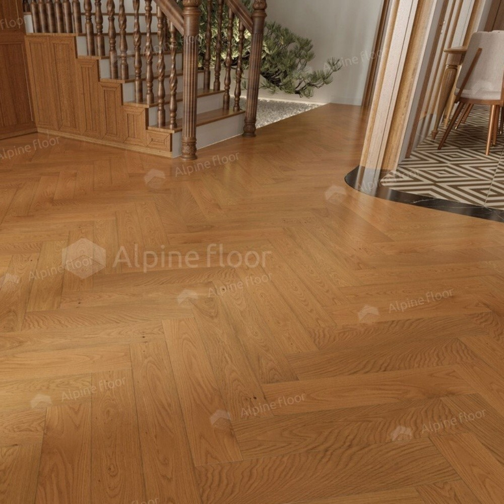 Инженерная доска Alpine Floor Castle EW202-09 Дуб Браун Стори