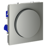 Светорегулятор встраиваемый VOLTUM S70 поворотно-нажимной 600 Вт, (сталь)
