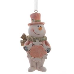 GAEM Изделие декоративное подвесное "Снеговики", L4 W3 H8 см, 3в.
