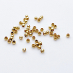Бусина, цвет золото, размер 2 мм, цена за 1 грамм (около 70 шт)
