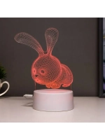 Светильник сенсорный «Кролик» LED 7 цветов USB/от батареек б