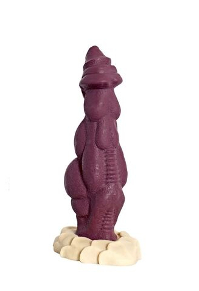 Бордовый фаллоимитатор Дракон - 22 см. (Цвет: бордовый)