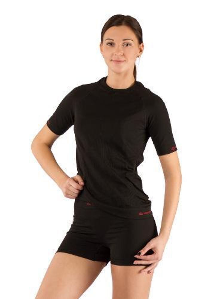 Футболка женская Alba/ кор. рукав/ синтетика/ черный/ L-XL, Alba9090LXL