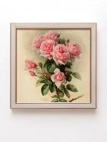 Картины на стену интерьерная на холсте 4 шт, 23*23 см